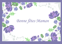 Fleurs d&eacute;licates pour une maman ch&eacute;rie